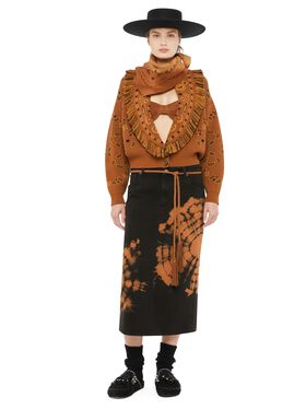 Alanui Bandana Jacquard Cardi-Bomber Replica Blue LWEH001R25FAB001