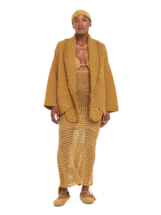 Alanui Island Memories Cardigan Golden Hour LWHB064R26KNI011