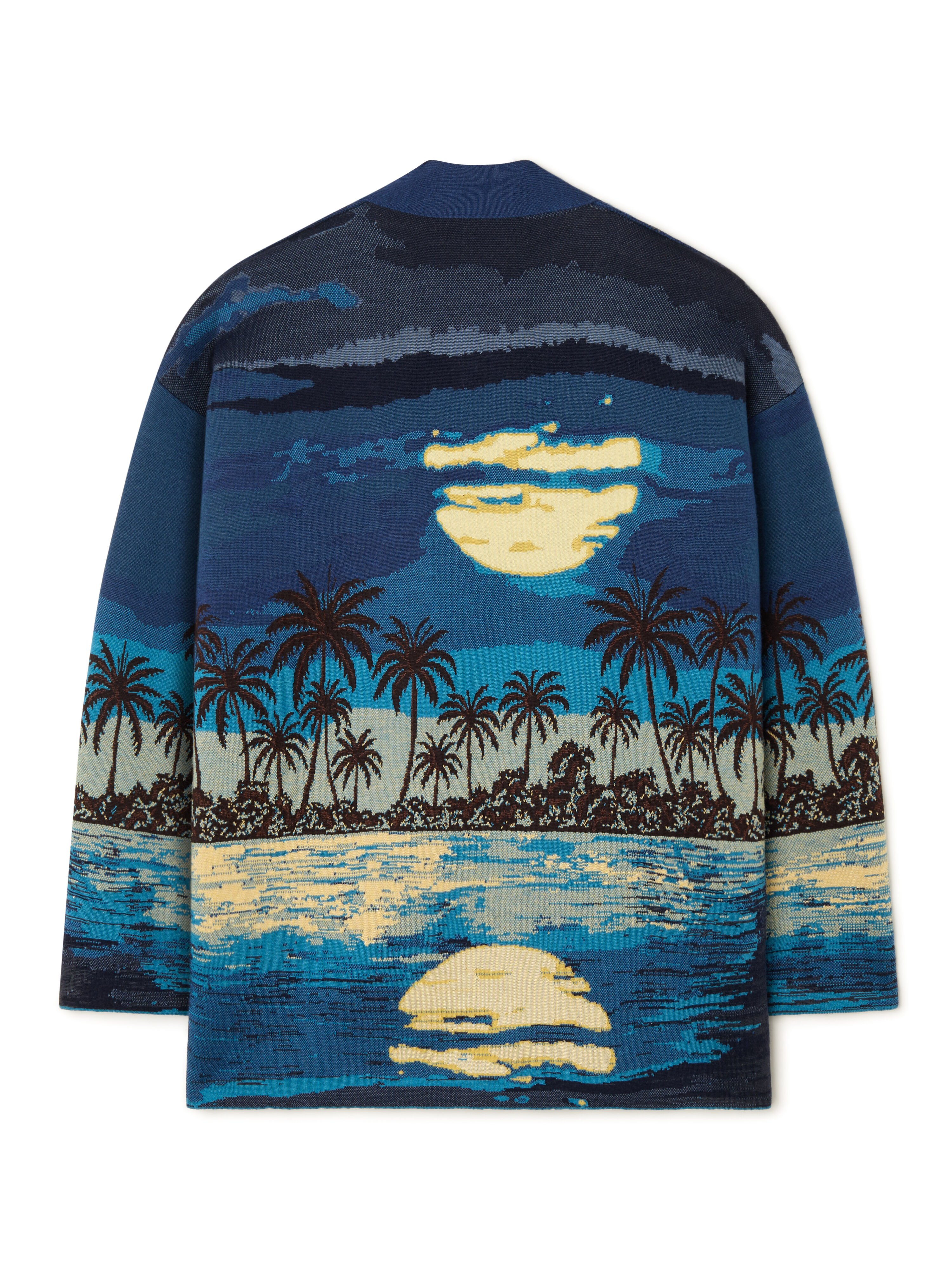 Alanui Lost In The Blue Cardigan Deep Blue-Multicolor LMHB027R26KNI003