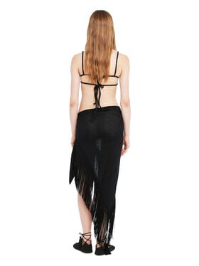 Alanui Mermaid Inside Pareo Skirt Black