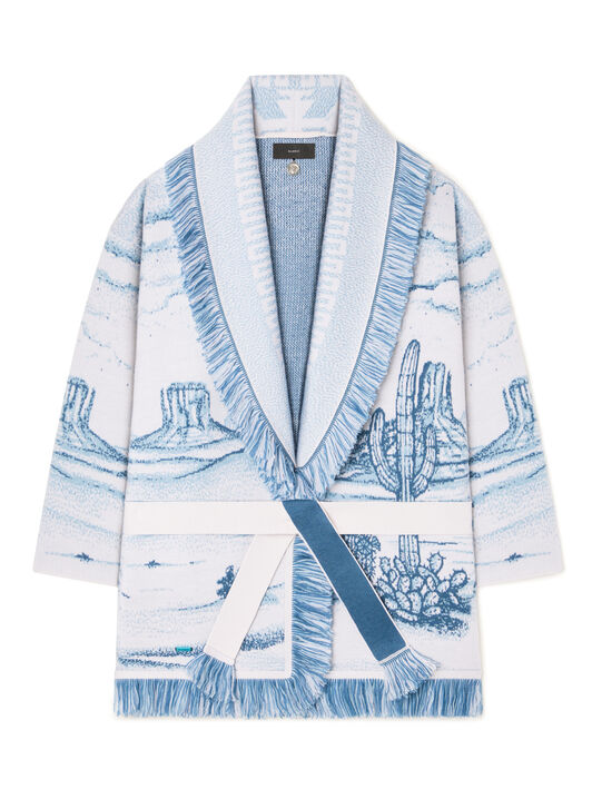 Alanui Silent Rider Cardigan Chalk-Bluebell LWHB064E25KNI00F