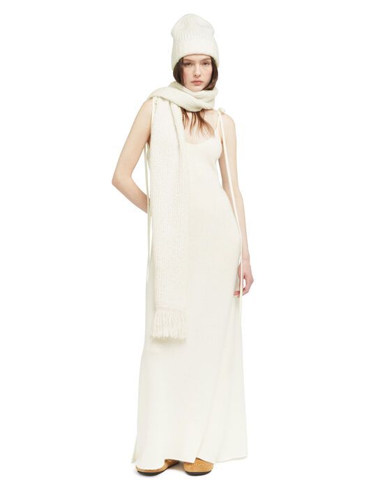 Alanui Alanui Finest Scarf White LWMA009E25KNI001 Alanui Alanui Finest Scarf White LWMA009E25KNI001