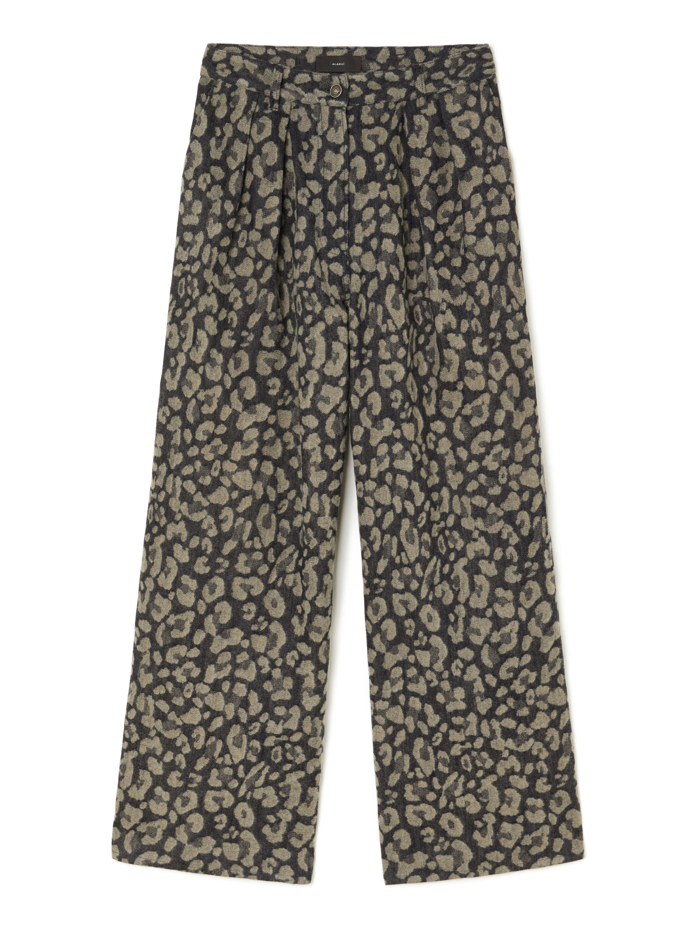 Alanui Seattle Jungle Wide Leg Denim Pants Ardesia-Dark Dust LWYB003E25DEN001