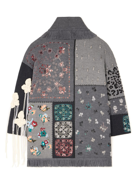 Alanui Midnight In Manhattan Cardigan Charcoal LWHB064E25KNI007