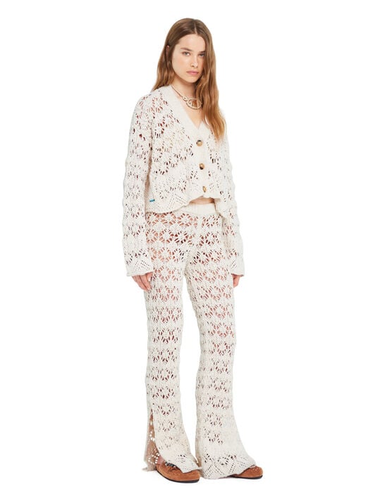 Alanui Lagoon Romance Cardicrop White Pearl LWHB055R26KNI002