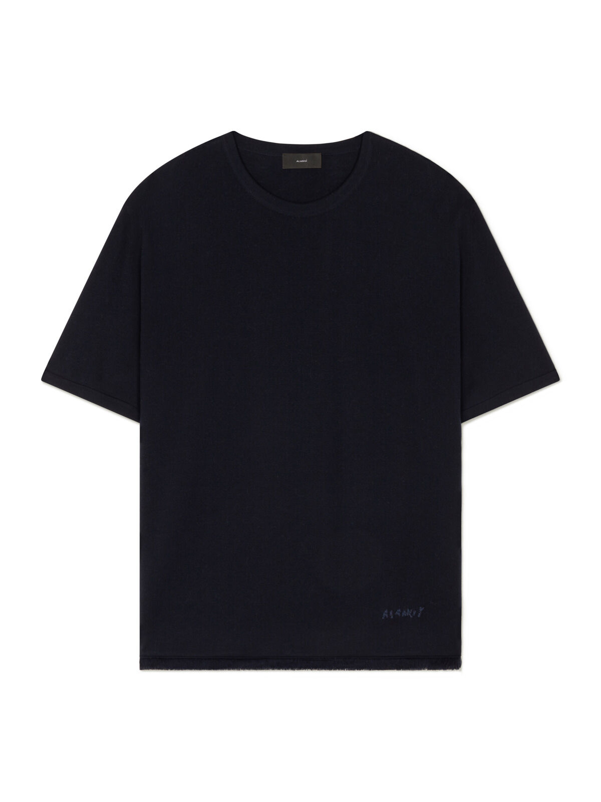 Alanui Knit T-Shirt Dark Blue LMHW002E25KNI001
