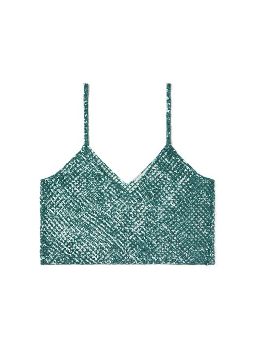 Alanui Nothing But Light Tank Top Green Tide LWAD005R26MAT001