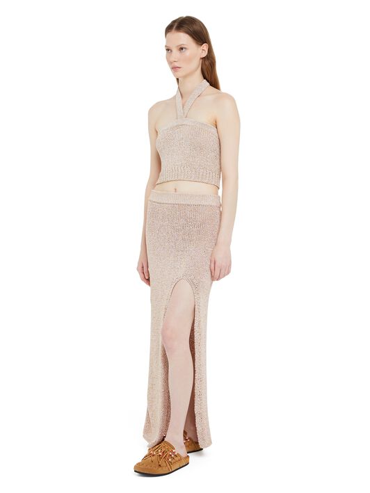 Alanui Shady Beach Skirt Almond LWHL02CR25KNI001
