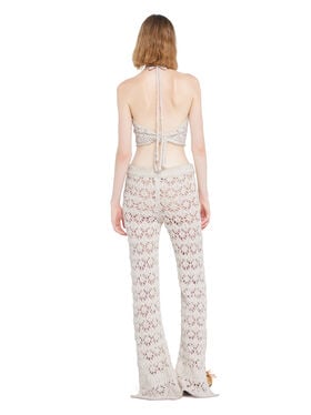Alanui Lagoon Romance Pants White Pearl