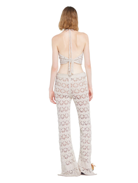 Alanui Lagoon Romance Pants White Pearl LWHG018R26KNI001 Alanui Lagoon Romance Pants White Pearl LWHG018R26KNI001