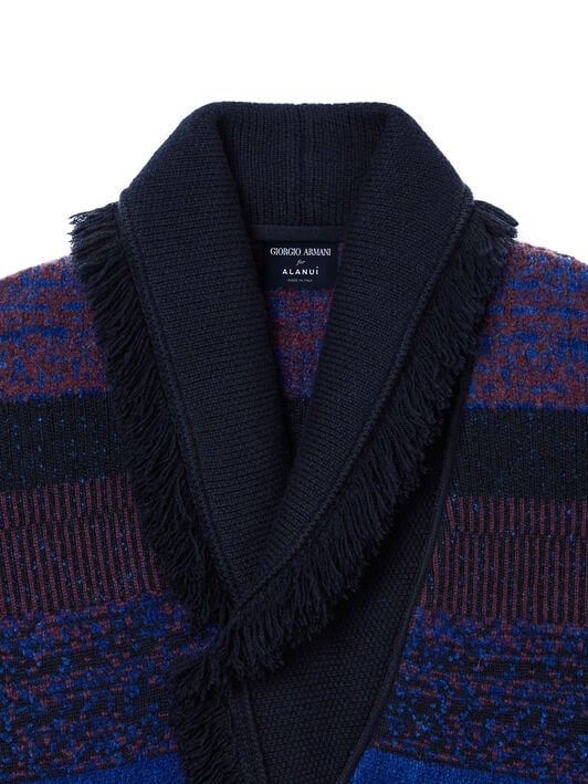 Alanui Giorgio Armani for Alanui Cardigan Blue-Purple Alanui Giorgio Armani for Alanui Cardigan Blue-Purple