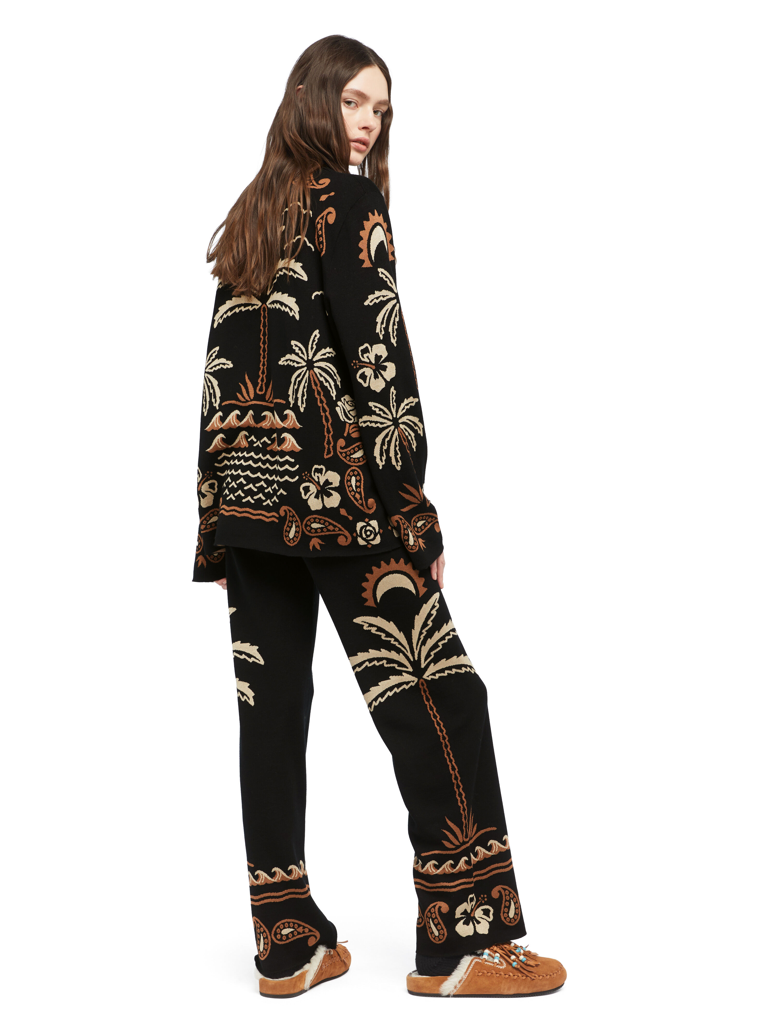 Alanui Glimpse Of Eden Shirt Black-Dakar LWHY001E25KNI002