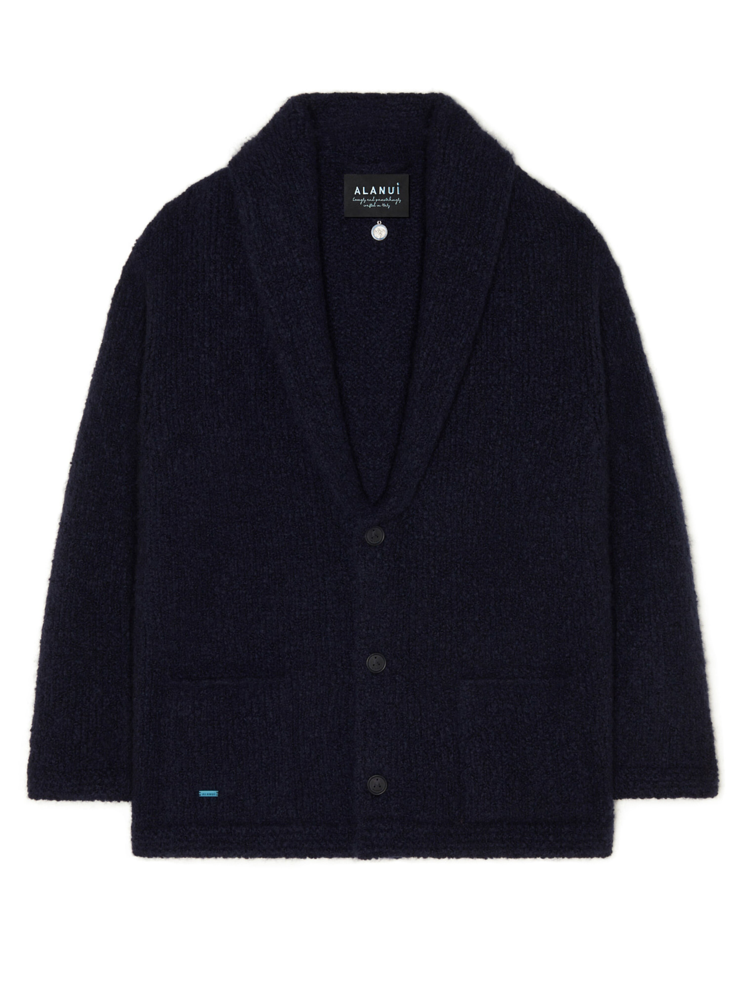 Alanui Alanui Finest Cardigan Midnight Blue LMHB037E25KNI001