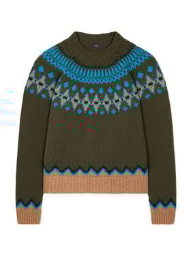 Alanui Sweet Winter Sweater Oliva-Multicolor LWHE061E25KNI001