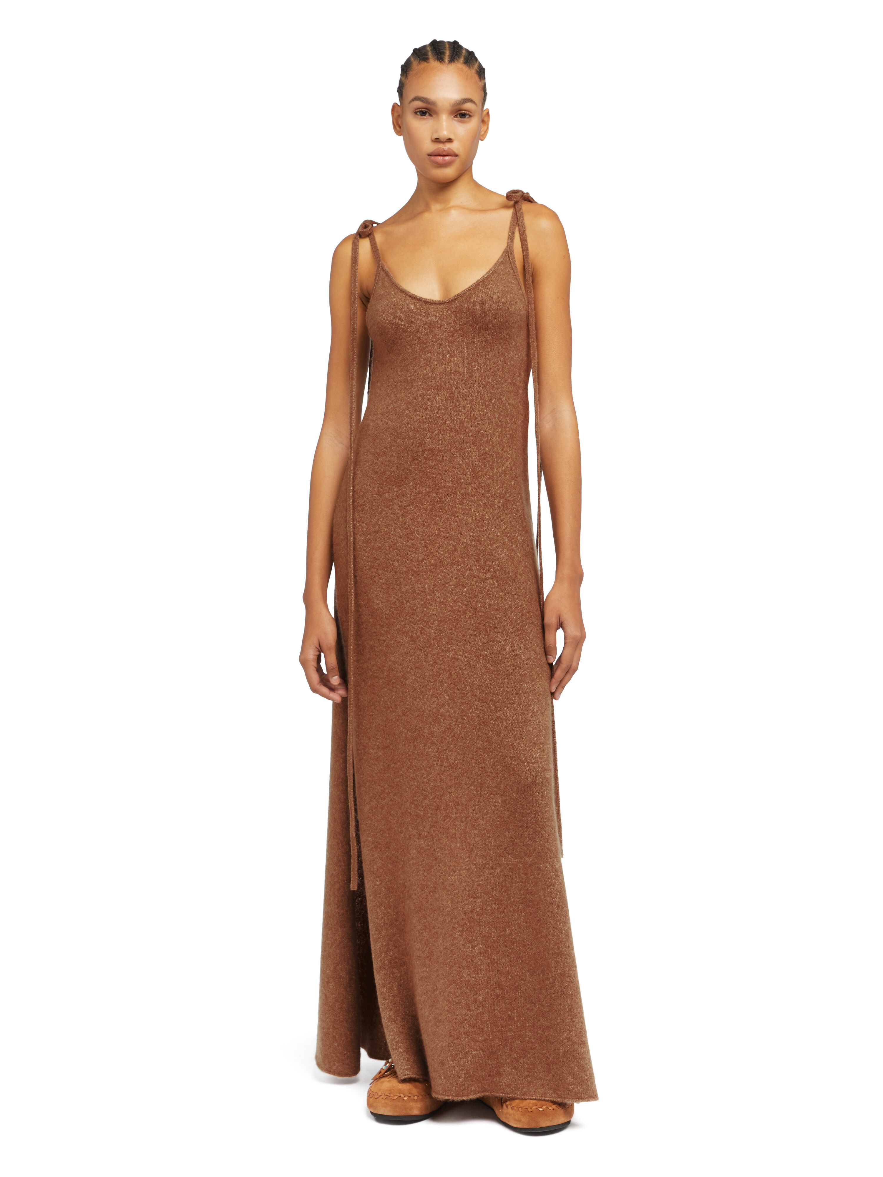 Alanui Alanui Finest Dress Luli Brown LWHI05DE25KNI001