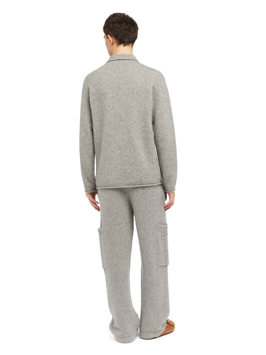 Alanui Alanui Finest Polo Coco Grey LMHV003E25KNI001 Alanui Alanui Finest Polo Coco Grey LMHV003E25KNI001