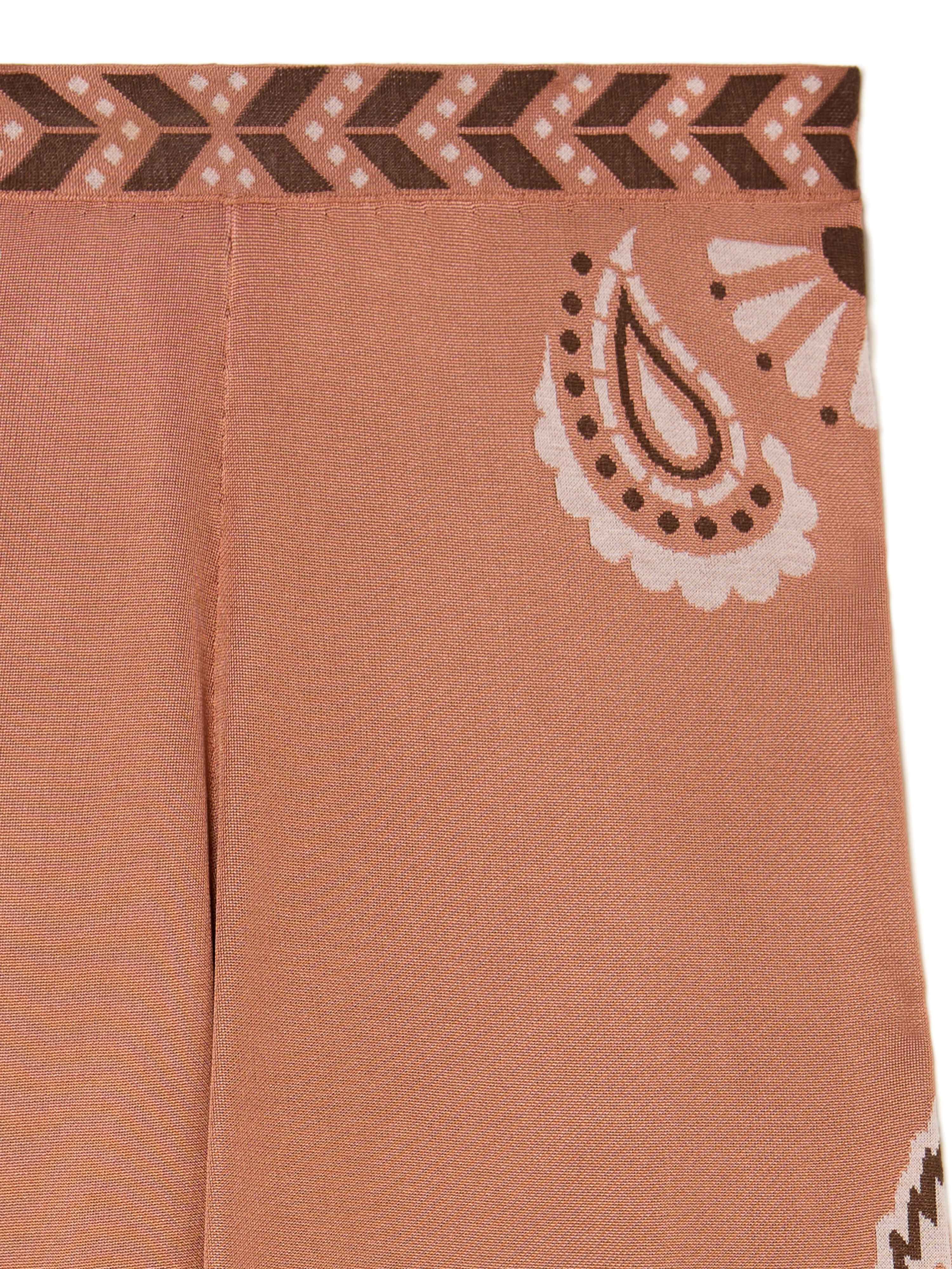 Alanui Wild Wonder Foulard Pants Terracotta-Peach LWHG016R25KNI002