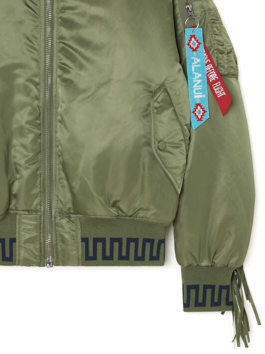 Alanui Alpha Industries X Alanui Bomber Sage LMEH001R25FAB001
