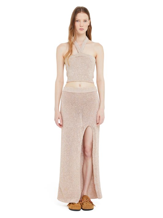 Alanui Shady Beach Skirt Almond LWHL02CR25KNI001