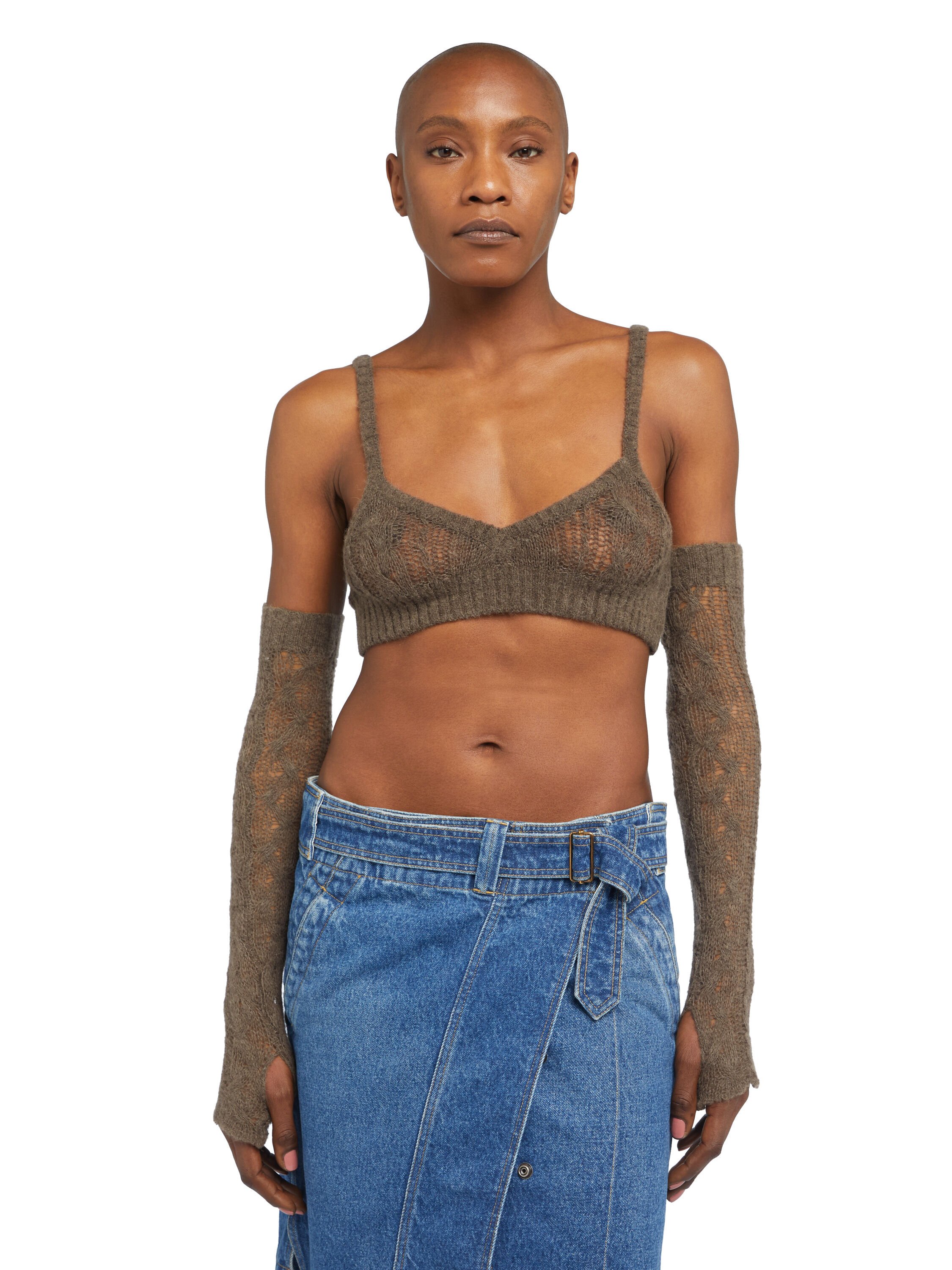 Alanui Desert Drift Sleeves Dark Dust LWNE009E25KNI001