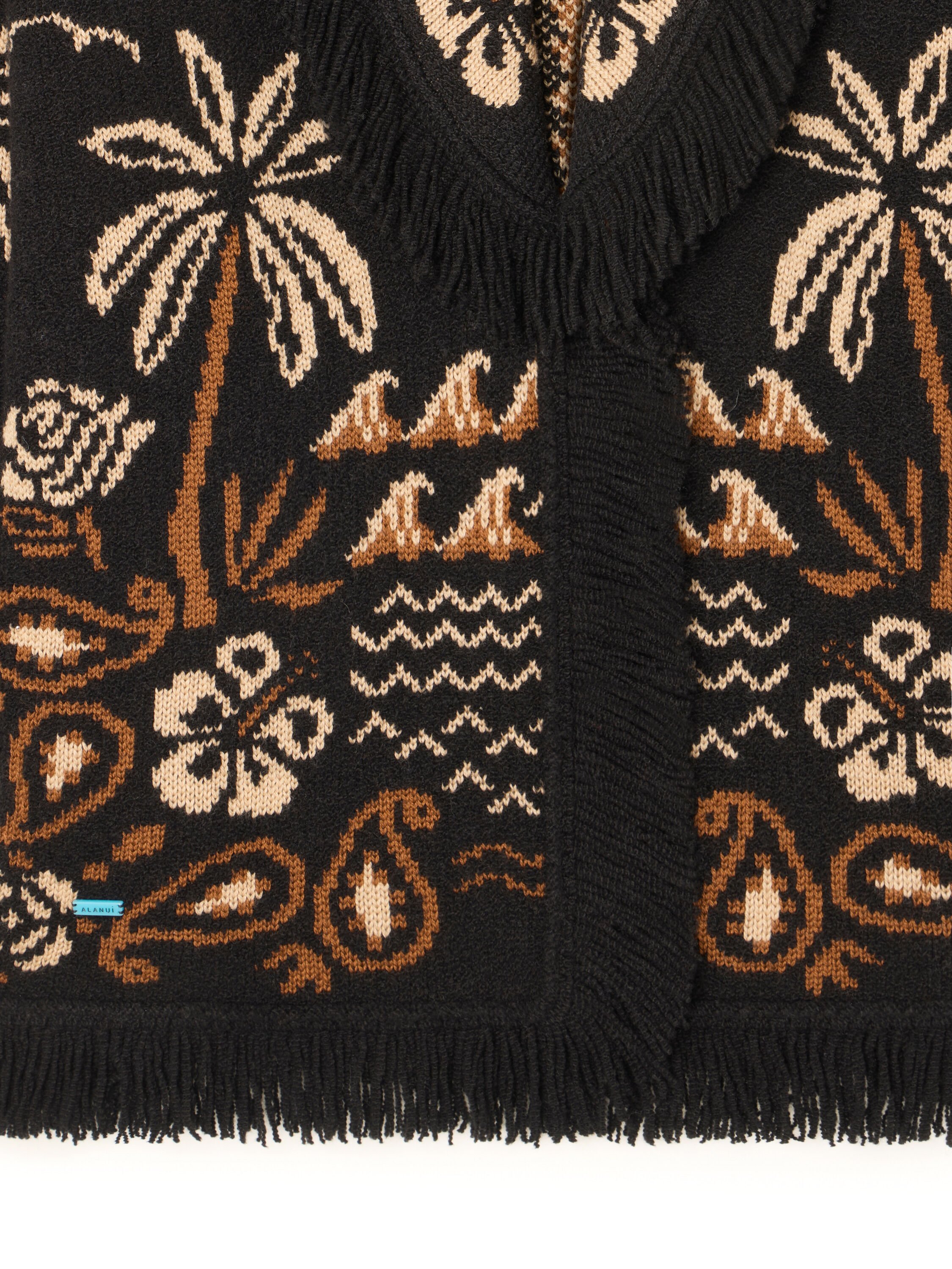 Alanui Glimpse Of Eden Cardigan Black-Dakar LWHB064E25KNI00C