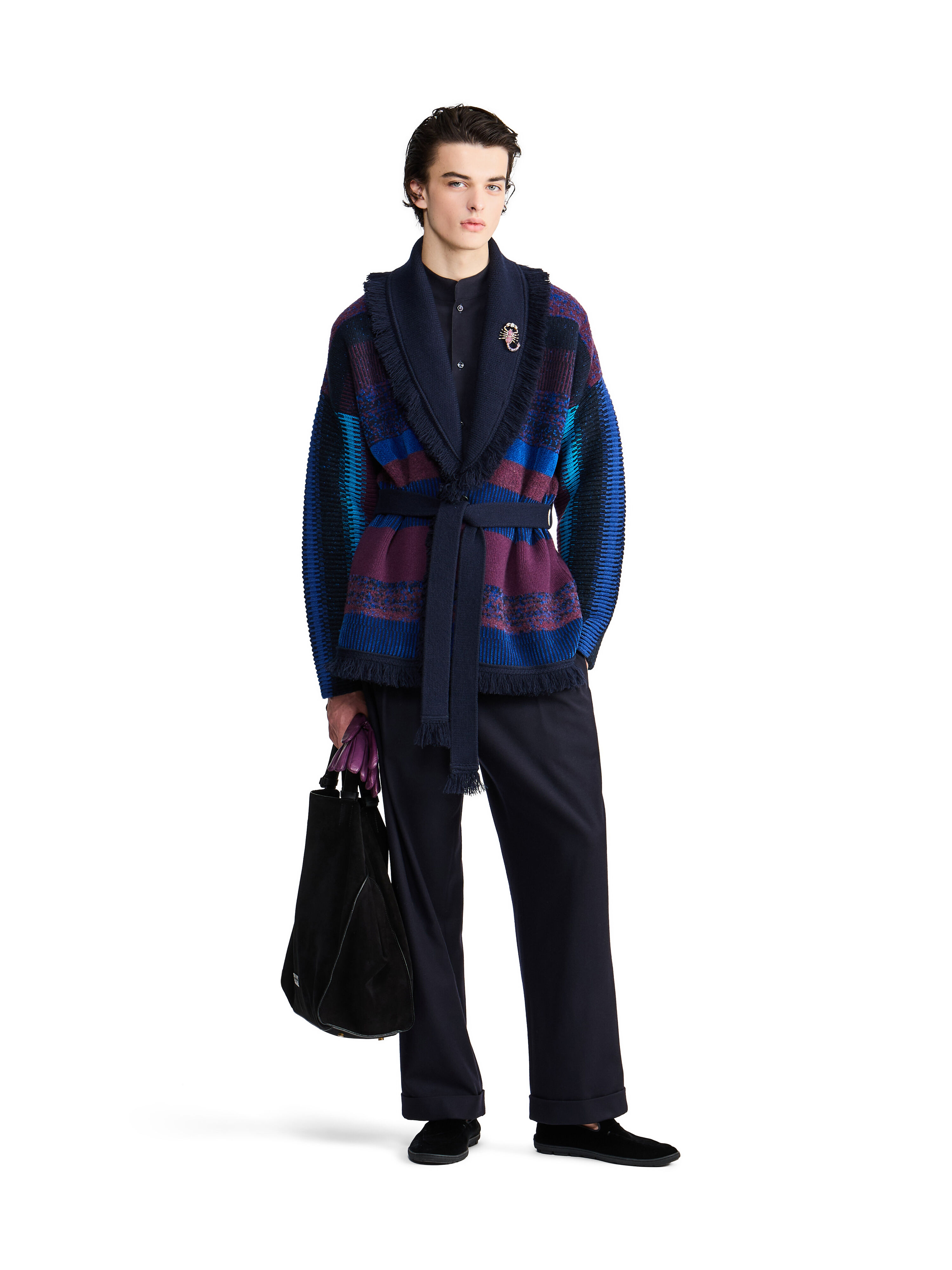 Giorgio Armani for Alanui Cardigan in Blue-Purple for Men | Alanui®