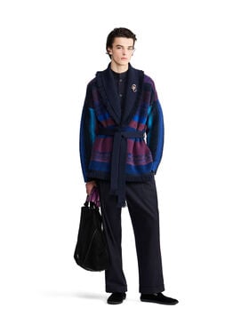 Alanui Giorgio Armani for Alanui Cardigan Blue-Purple