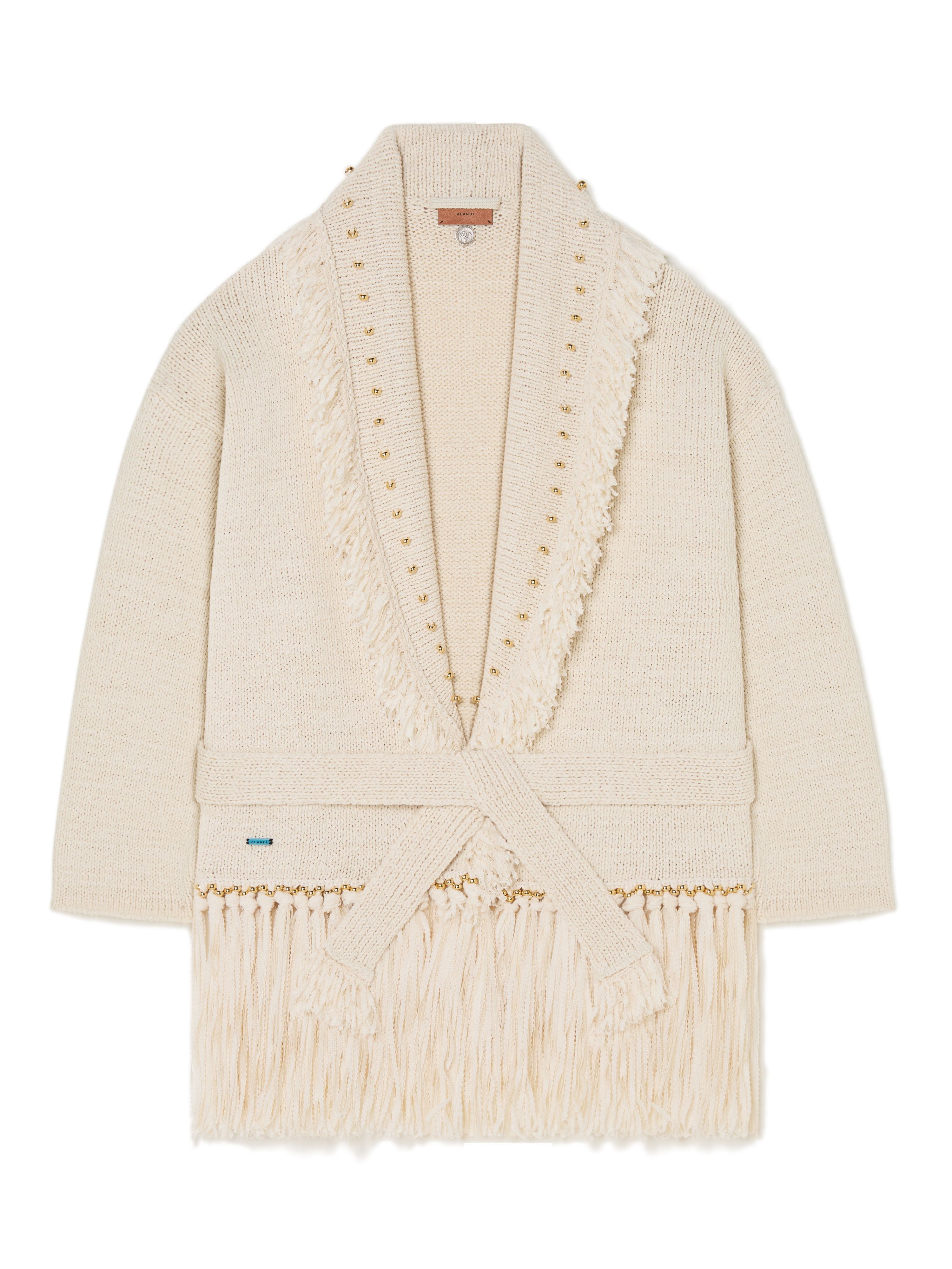 Alanui Cape Jasmine Cardigan Chalk LWHB064R25KNI00H