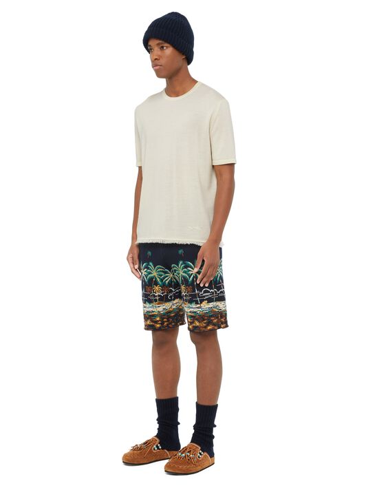 Alanui Knit T-Shirt White LMHW002E24KNI001