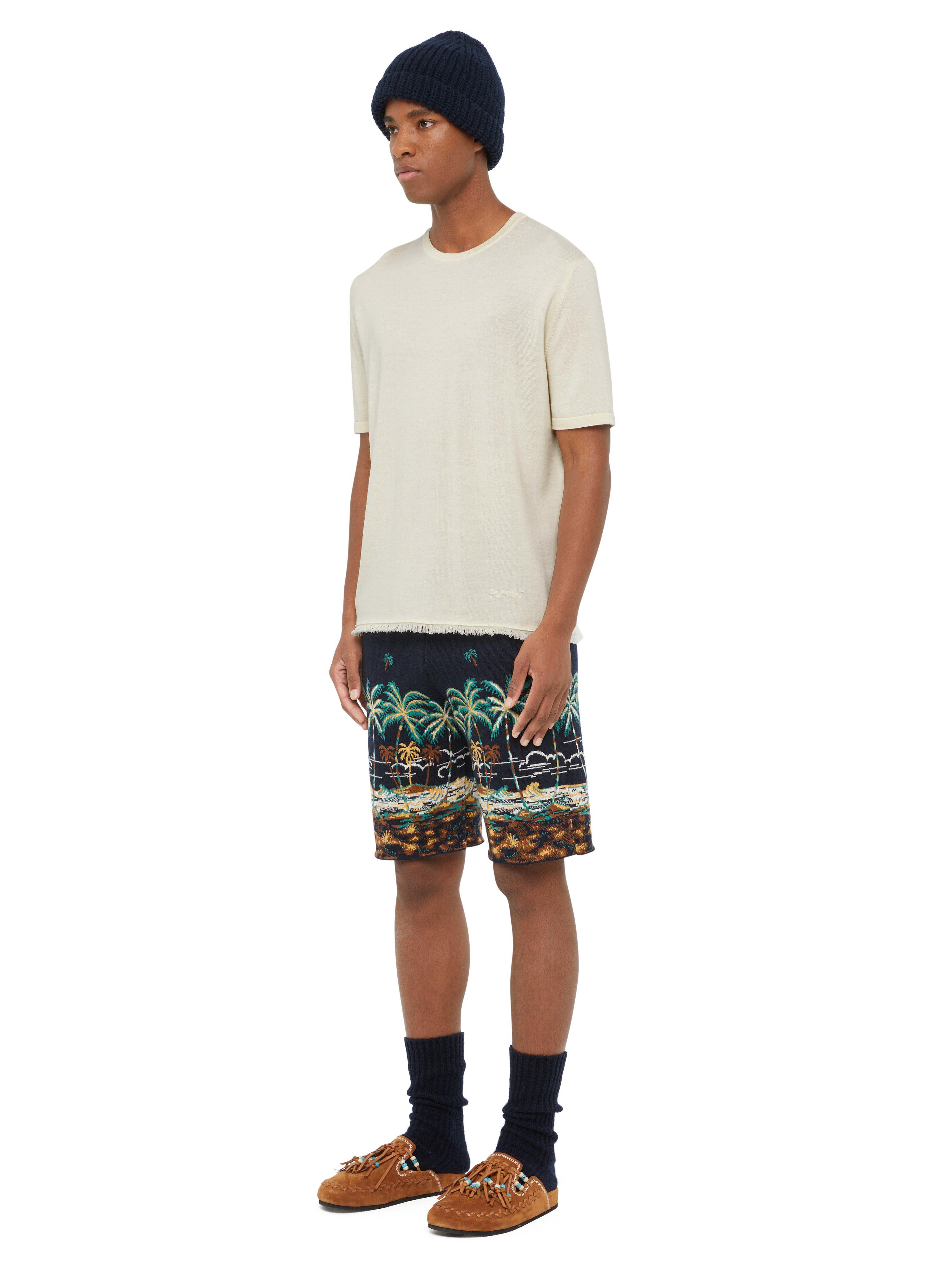 Alanui Knit T-Shirt White LMHW002E24KNI001