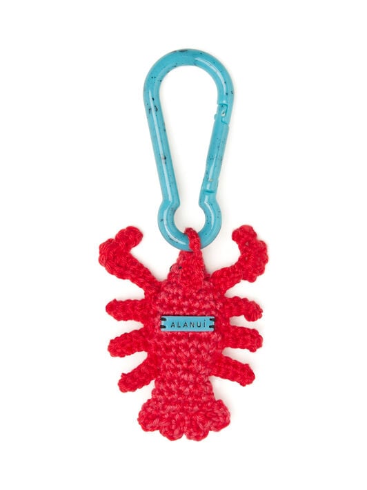 Alanui Handmade Lobster Crochet Key Holder Sunrise LWRE014R26KNI001