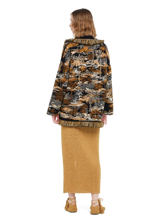 Alanui Lost In The Blue Cardigan Black-Multicolor LWHB064R26KNI021