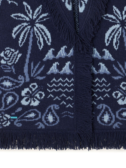 Alanui Glimpse Of Eden Cardigan Midnight-Denim LWHB064E25KNI00C