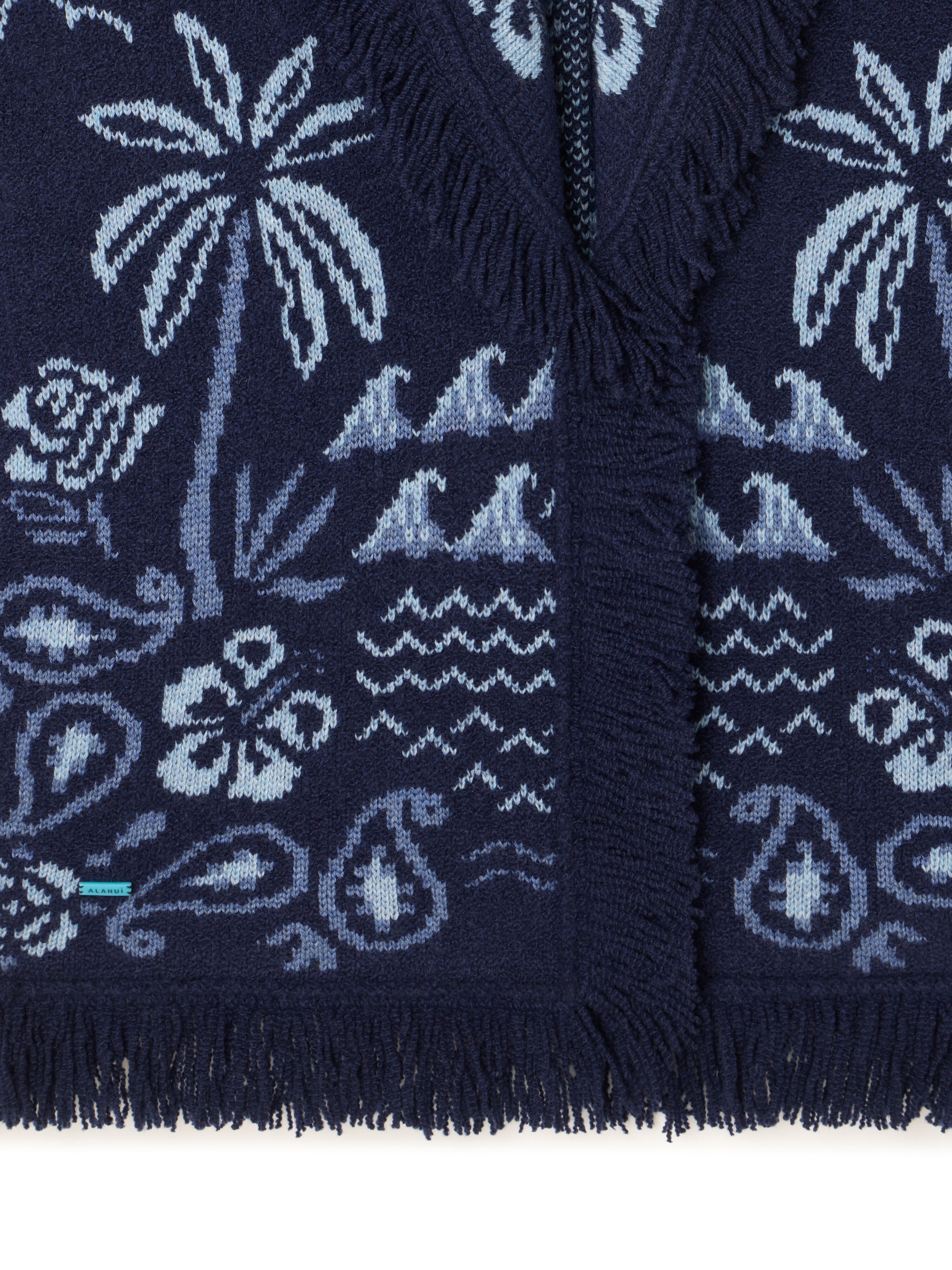 Alanui Glimpse Of Eden Cardigan Midnight-Denim LWHB064E25KNI00C