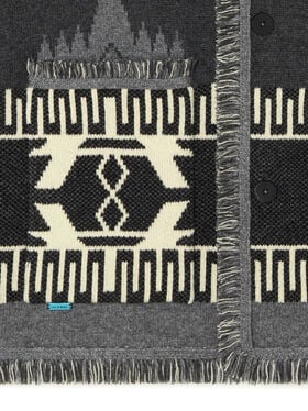 Alanui Icon Jacquard Cardigan Charcoal-Ardesia