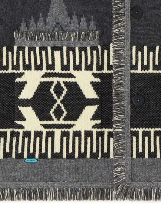 Alanui Icon Jacquard Cardigan Charcoal-Ardesia LMHB038E25KNI001