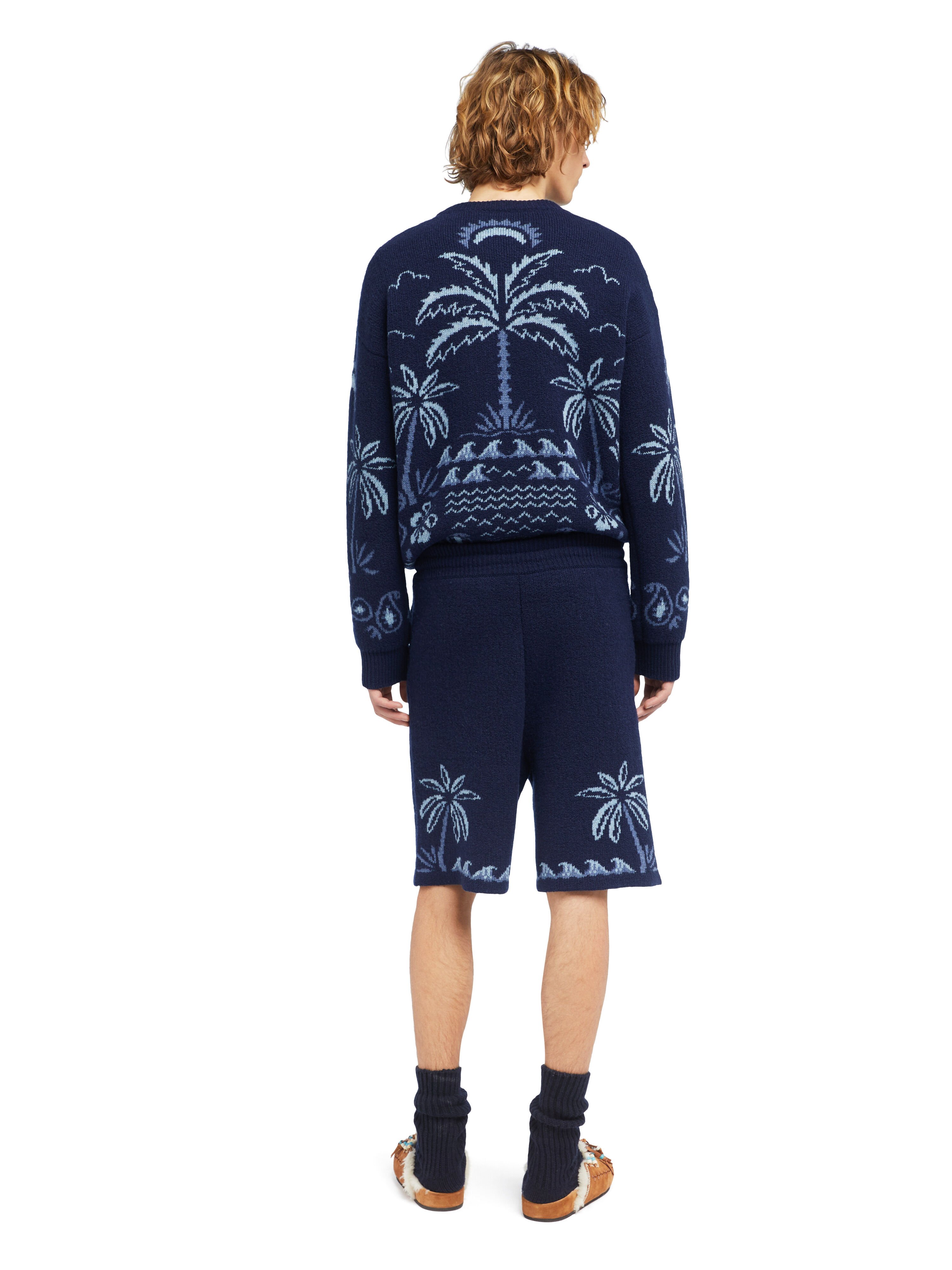 Alanui Glimpse Of Eden Shorts Midnight-Denim LMHM004E25KNI002