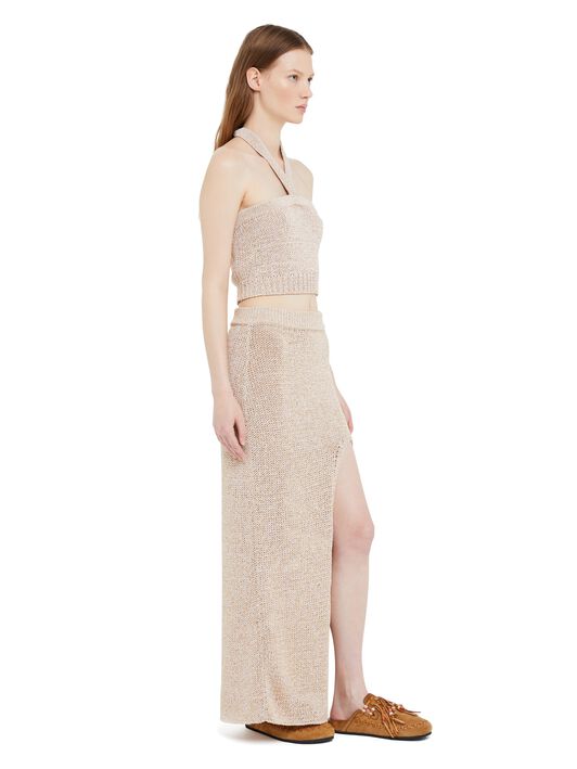 Alanui Shady Beach Top Almond LWHT00AR25KNI002