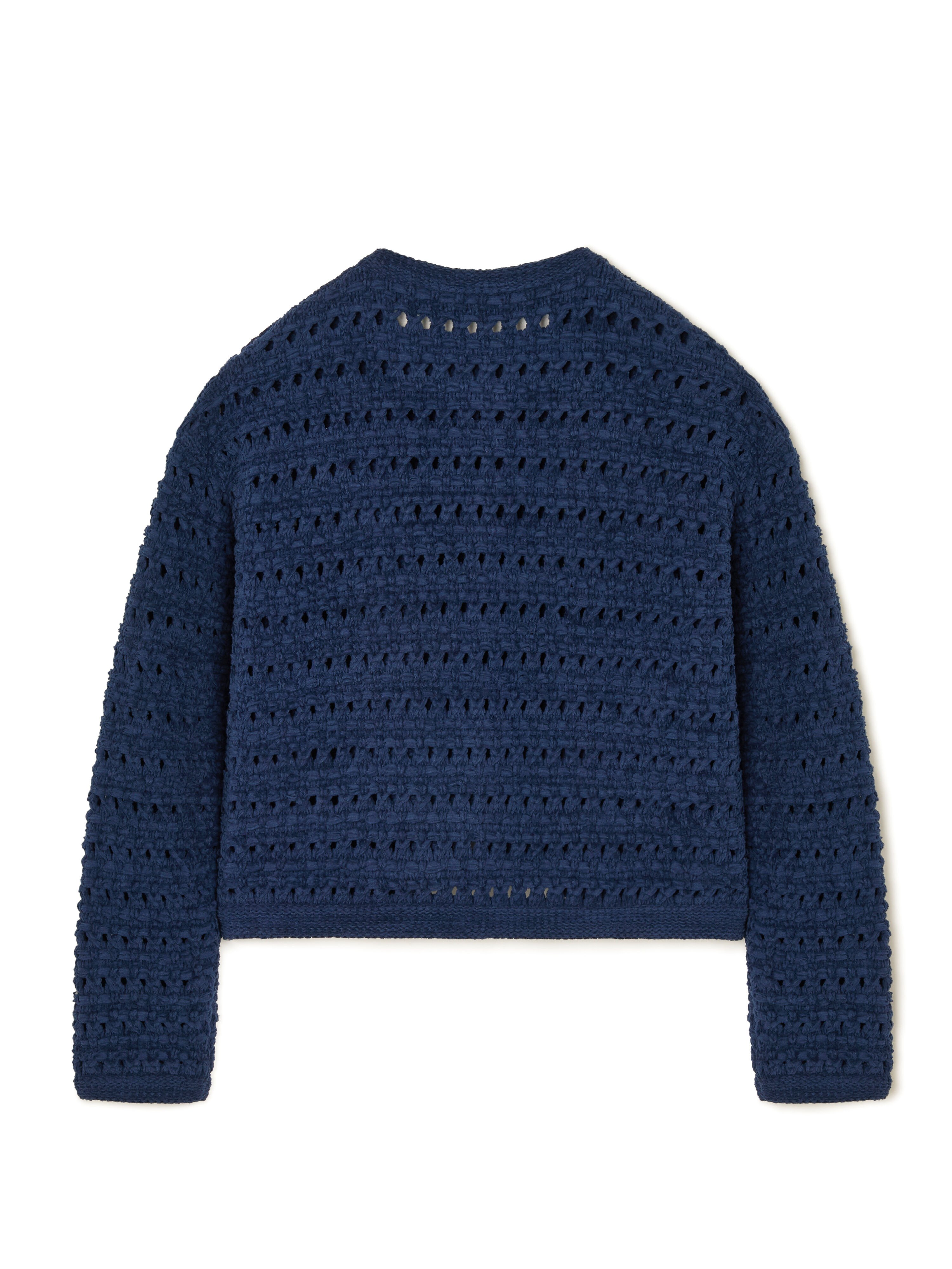 Alanui The Breath Of The Lagoon Jacket Deep Blue LWHB087R26KNI001 Alanui The Breath Of The Lagoon Jacket Deep Blue LWHB087R26KNI001