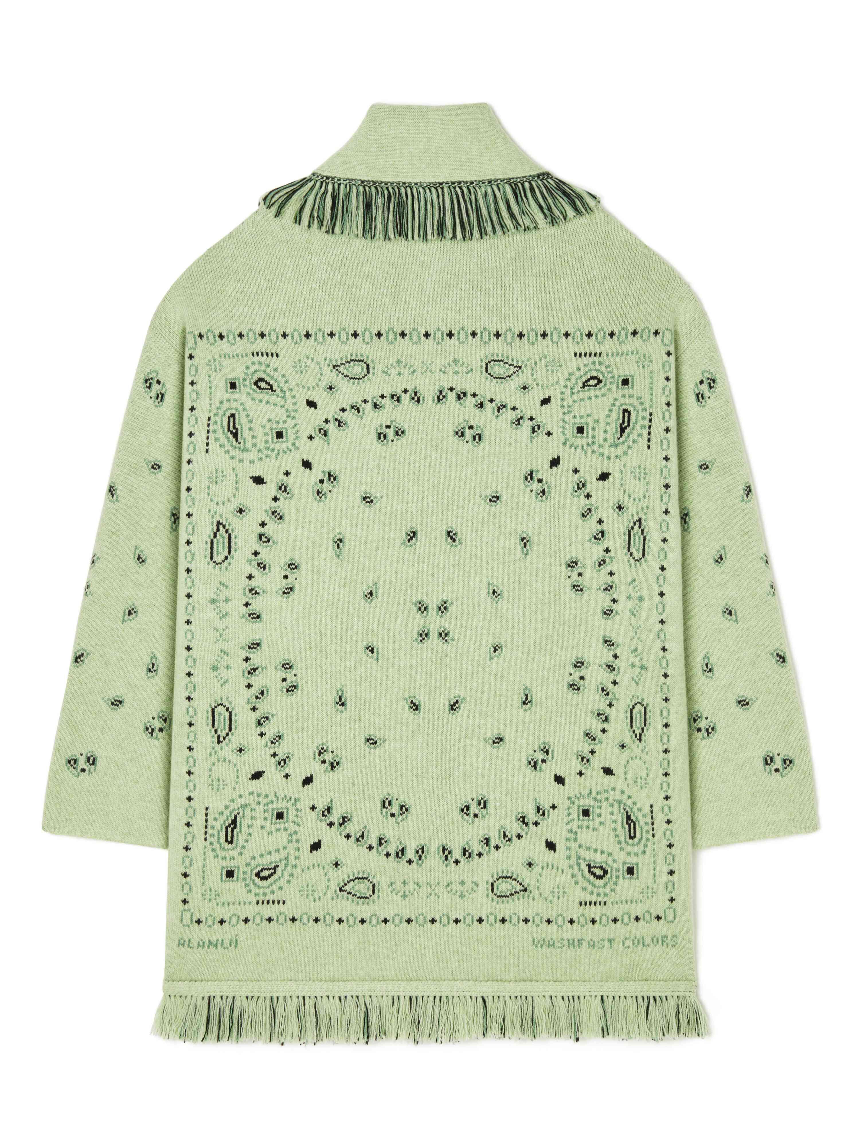 Alanui Bandana Jacquard Cardigan Surf-Multicolor LWHB064R24KNI002
