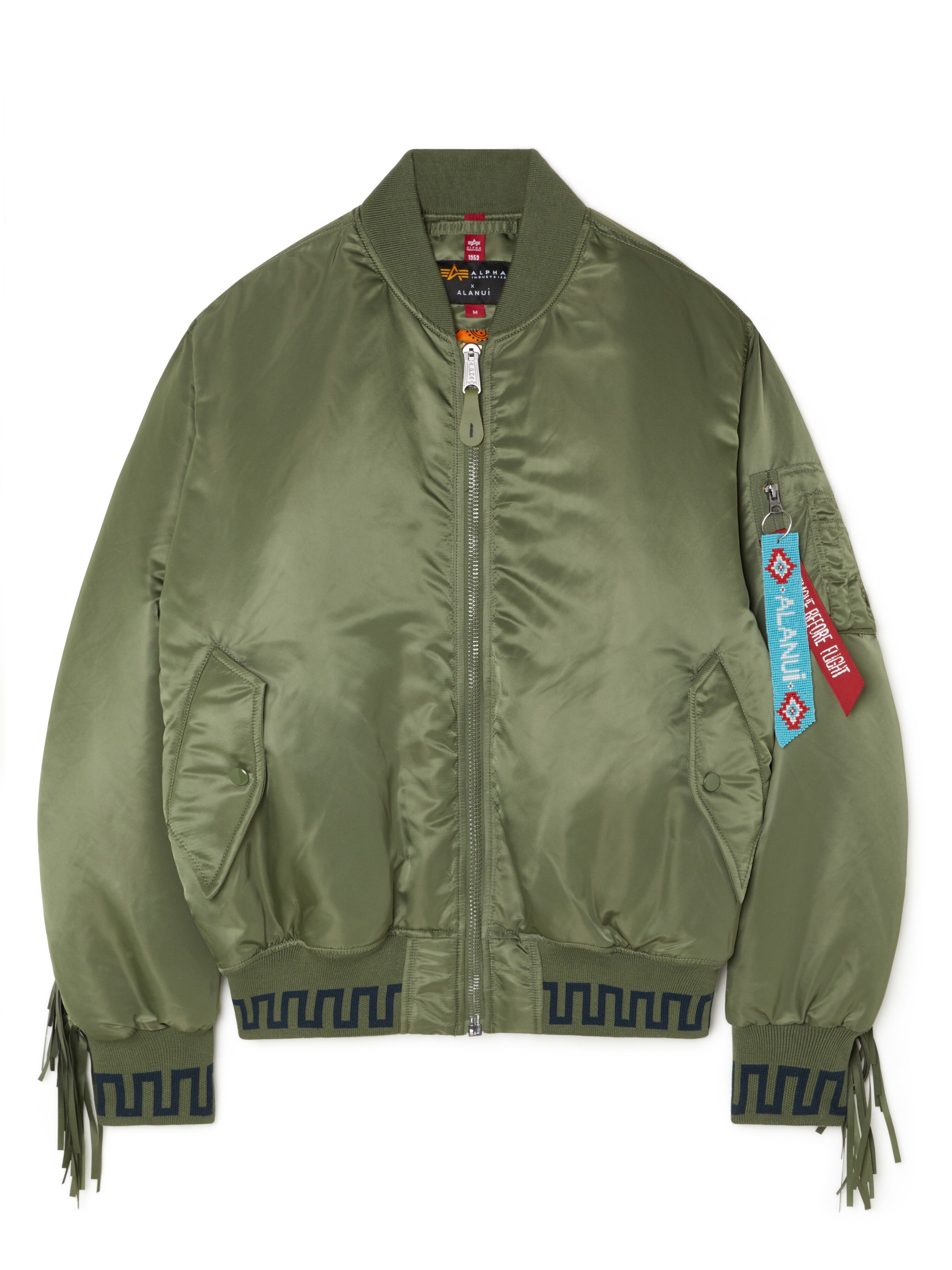 Alanui Alanui X Alpha Industries Bomber Sage LWEH001R25FAB001