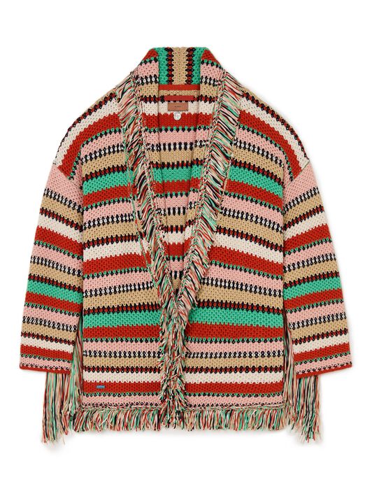 Alanui Sunny Stripes Cardigan Furnace-Multicolor LWHB064R25KNI00D