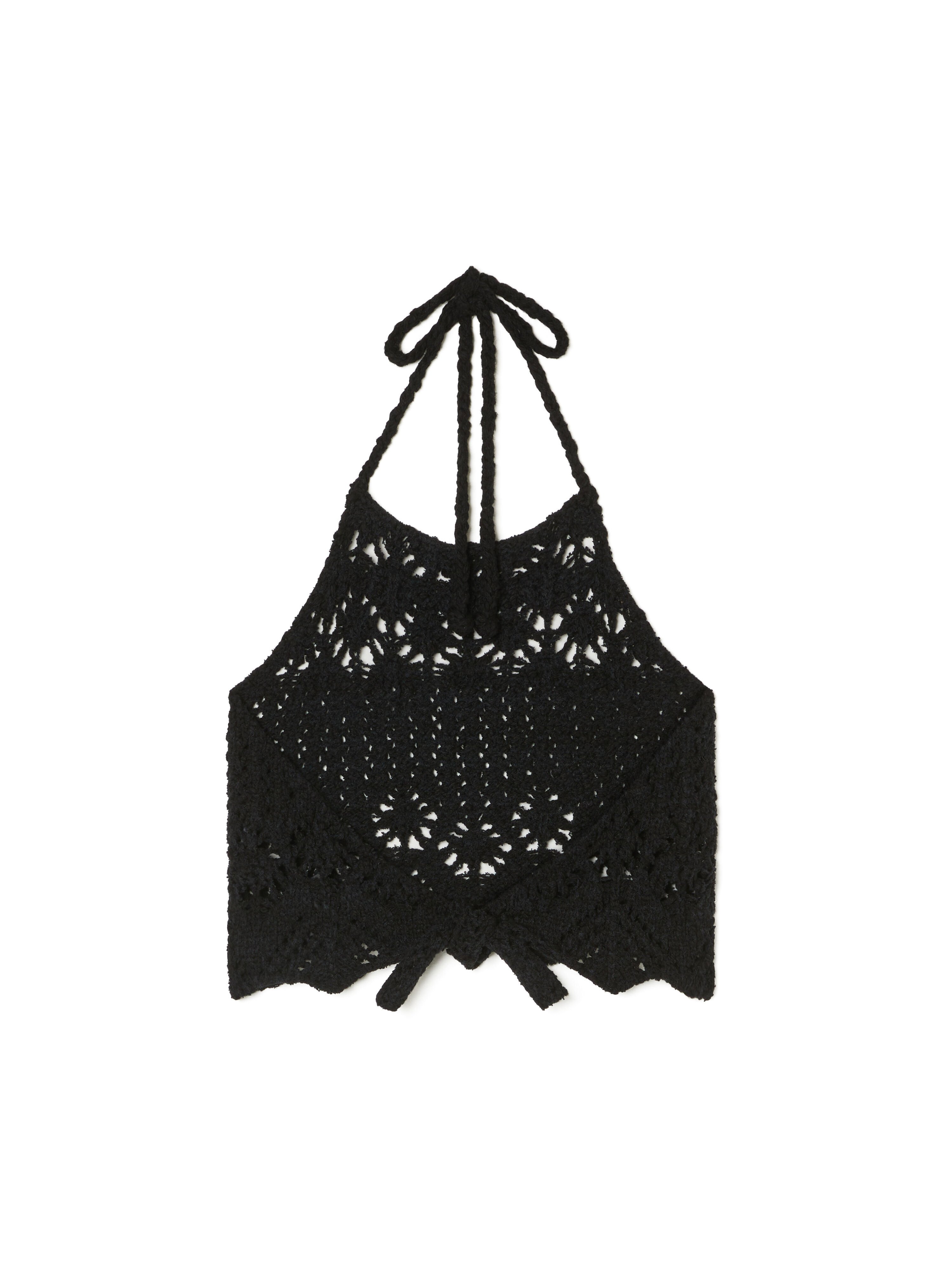 Alanui Lagoon Romance Top Black LWHT010R26KNI001