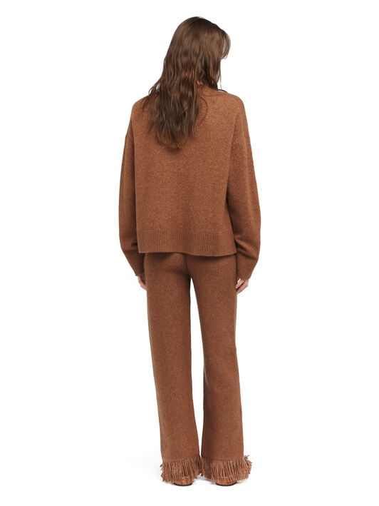 Alanui Alanui Finest Sweater Luli Brown LWHE067E25KNI001