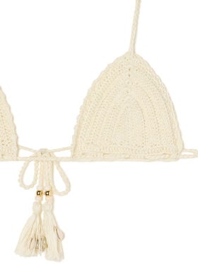 Alanui Sea Nomad Crochet Bikini Chalk