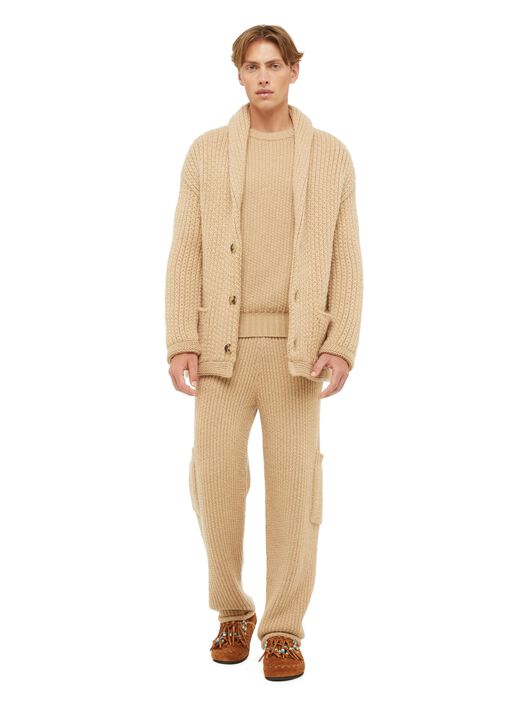 Alanui Alanui Finest Knit Cardigan Sandstorm LMHB037R24KNI001 Alanui Alanui Finest Knit Cardigan Sandstorm LMHB037R24KNI001