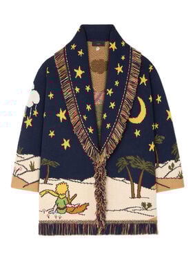 Alanui Collab The Little Prince Cardigan Midnight-Multicolor LWHB064E25KNI00J