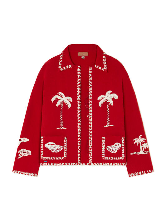 Alanui Remember Me Jacket Fire-White LWHQ01BE25KNI001