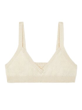 Alanui Cashmere Bralette White
