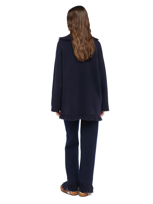Alanui Alanui Finest Cardigan Midnight Blue LWHB064E25KNI00E